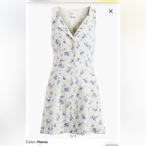 Reformation NEW Size 8 Rilynn Floral Sleeveless Front Button Minidress